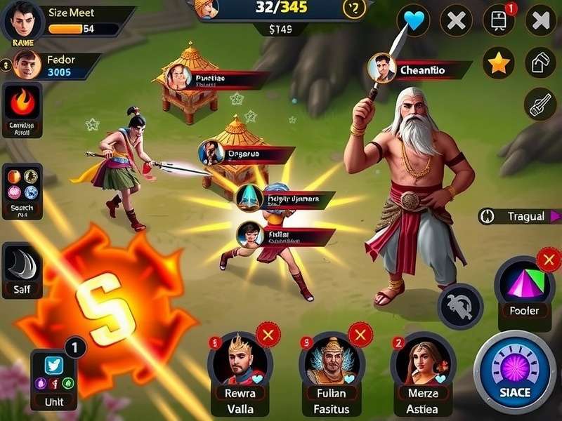 Vengeful Warfront Heroes strategy interface showing unit management