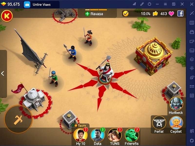 Vengeful Warfront Heroes gameplay screenshot showing epic battle